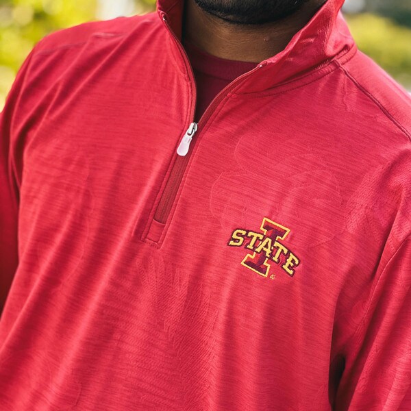 Tommy Bahama IState Cardinal Delray Half Zip ISU Book Store